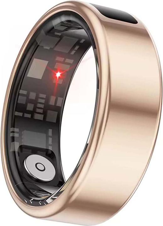 Produktbild Avizar Smart Ring Grösse 10 Saturn LED mit Ladeetui (10, Gold)