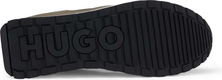 Actual product image HUGO Mens Icelin Suede Panel Running Trainers (38)