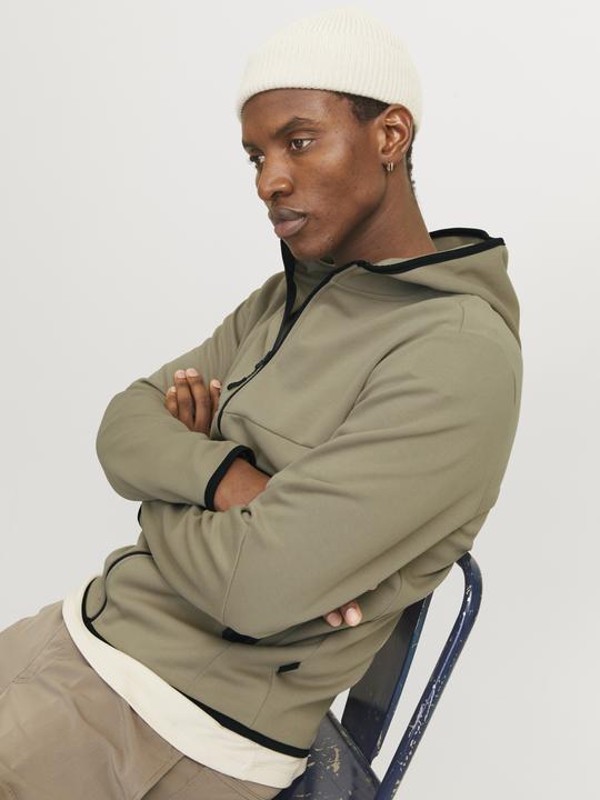 Produktbild Jack & Jones Einfarbig Kapuzenpullover mit Reissverschluss Kapuzenjacke (M)