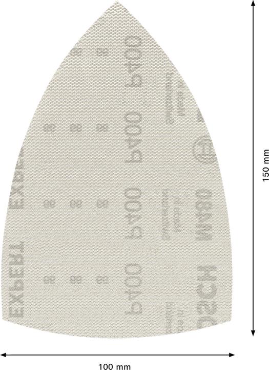 Image du produit Bosch Professional Zubehör EXPERT M480 Filet de ponçage pour ponceuse Multi 100 x 150 mm, G 400, 10 pcs. (400)