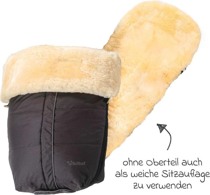 Actual product image Fellhof Fusssäcke für Kinderwagen & Buggys Lammfell-Fusssack Aspen für Buggy, Sport-