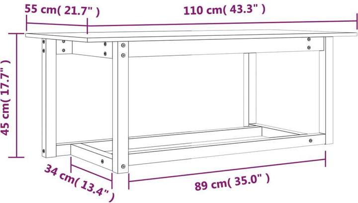 Actual product image vidaXL Couchtisch