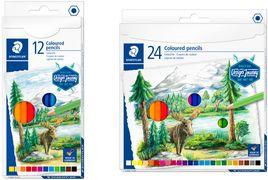 Produktbild Staedtler Farbstift (Rot, Gelb, Orange, Blau, Lichtblau, Bordeauxrot, Pfirsisc, 12 x)