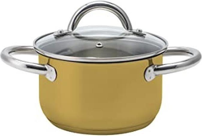 Echtwerk EW-TS-8030G Kochtopf-Set 8tlg aus Edelstahl, gold (Stainless steel)