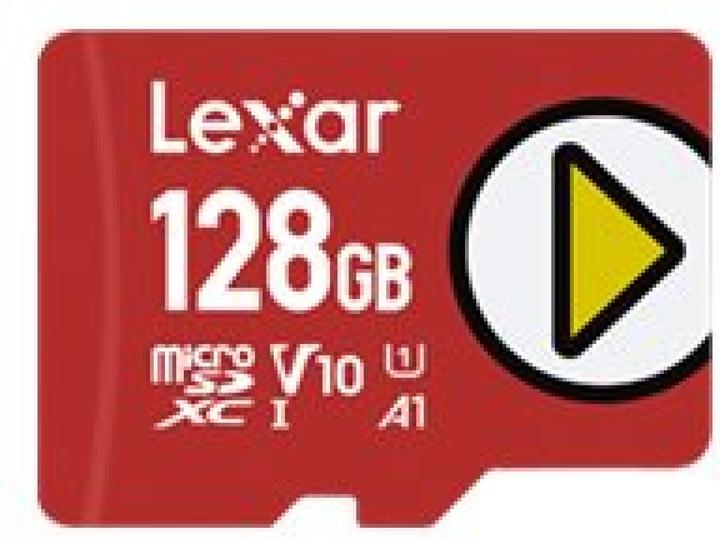 Actual product image Lexar microSDXC Card 128GB PLAY 1066x UHS-I U3 up to 150MB/s (128 GB, microSDXC, U1, UHS-I)