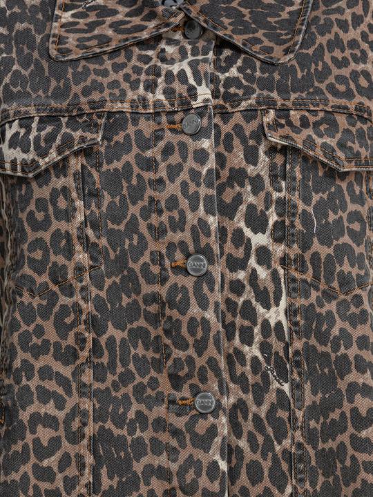 Actual product image GANNI Leopard denim jacket (38)
