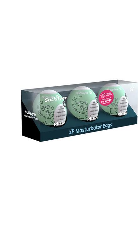 Produktbild Satisfyer Masturbator Egg Set - Riffle - 3 pcs