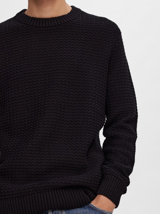 Produktbild Selected Homme Slhthim Ls Knit Structure Crew Neck W (XL)