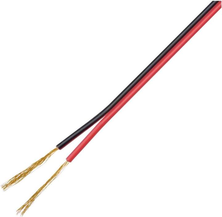 Image du produit Tru Components Fils multibrins 2 x 0.14 mm² Noir, Ro