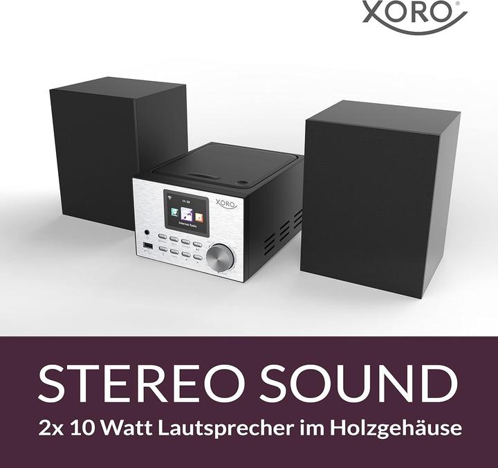 Actual product image Xoro HMT500 pro (Bluetooth, CD player, Spotify Connect, Wi-Fi, 2x 10 W)