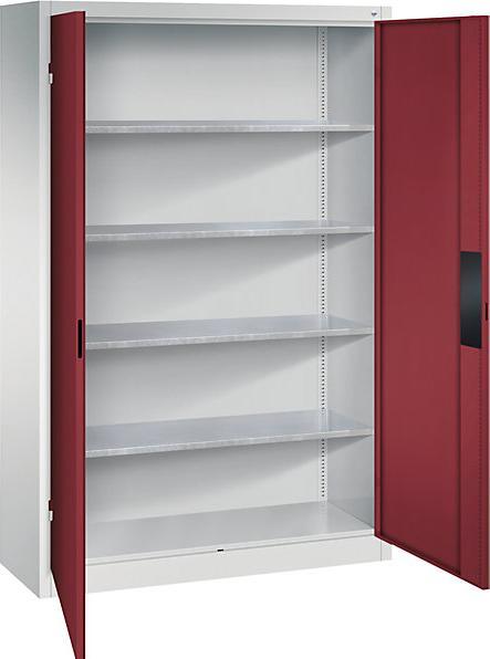 Light grey RAL 7035, Ruby red RAL 3003