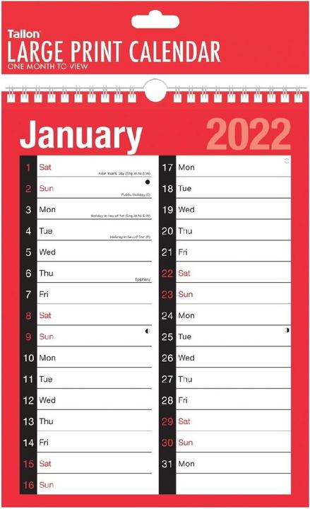 Image du produit Tallon Planificateur mural 2022 A4 (A4)