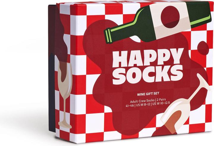 Actual product image Happy Socks Wine Gift Set (pack of 2, 36 - 40)
