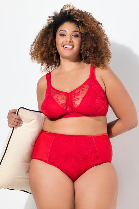 Immagine prodotto Ulla Popken Maxi slip di microfibra con inserto di pizzo (46, 48)