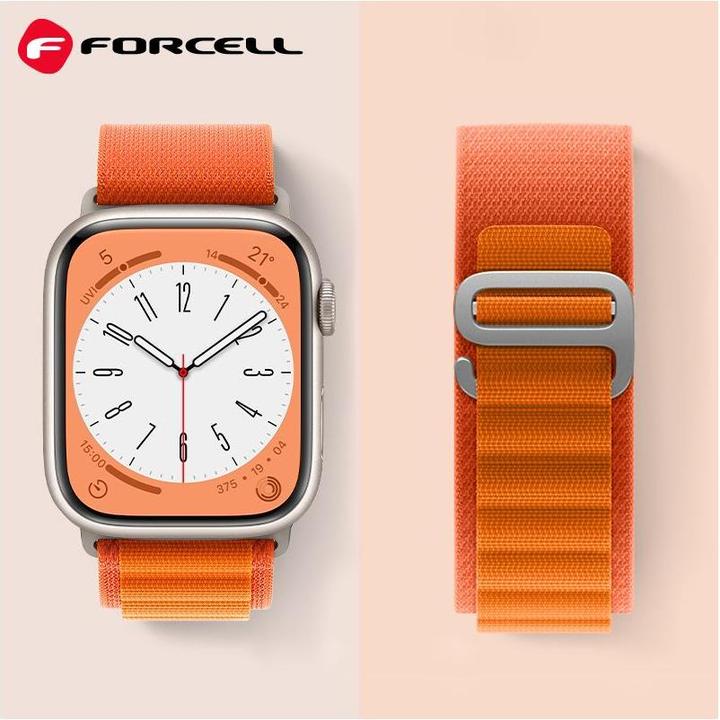 Immagine prodotto Forcell Strap F-DESIGN FA13 strap for APPLE Watch 42 / 44 / 45 / 49 mm orange (Poliestere)