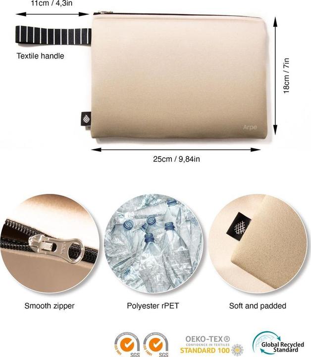 Produktbild Arpe Necessaire L sand cream