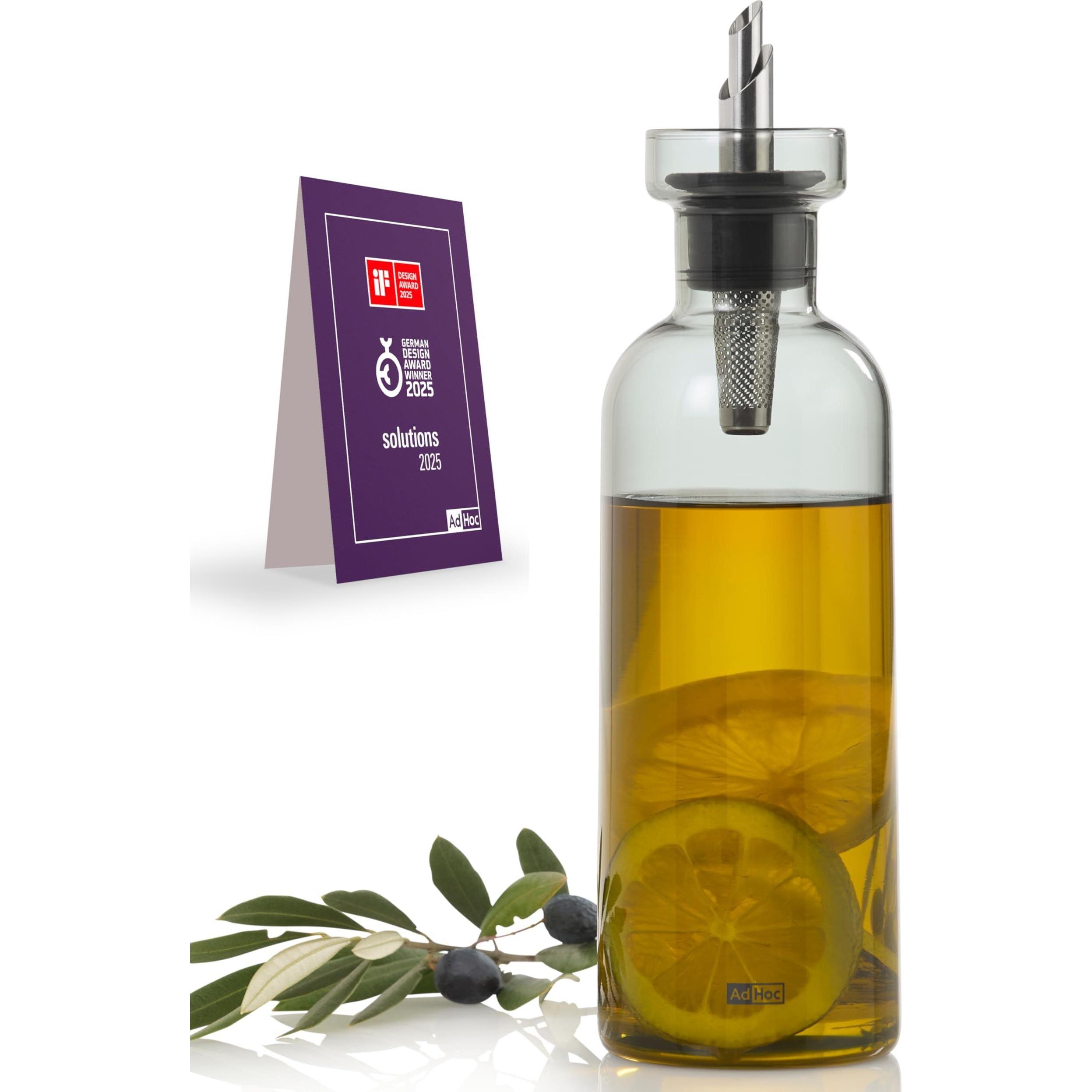 AdHoc, Oliera + Acetiera, Öl- und Essigspender AromaPour (500 ml)