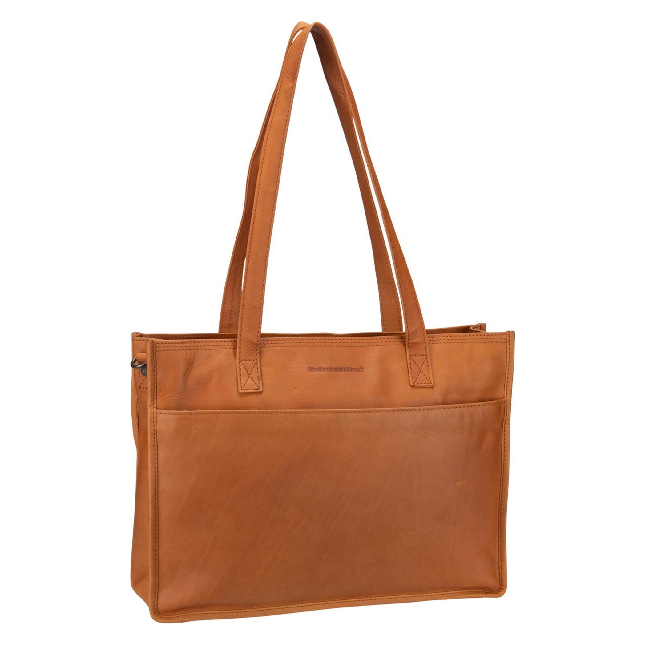 The Chesterfield Brand, Damen, Tasche, Adana Shopper Tasche Leder 40 Cm Laptopfach, Braun, (12.80 l)