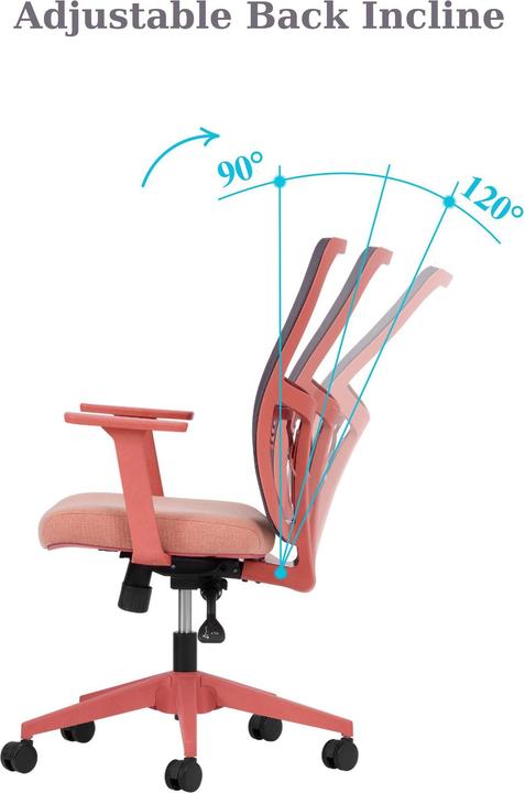 Image du produit Kalune Design Lumbar 108 Salmon Office Chair
