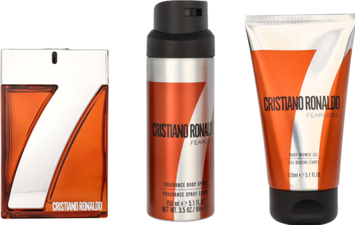 Produktbild CR7 Cristiano Ronaldo Fearless 3 Stück Geschenkset: Eau de Toilette 100ml - Duschgel 150ml - Body (Parfum set)