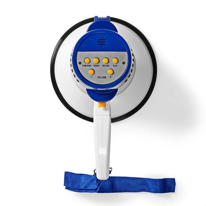Actual product image Nedis Megaphone | Maximum range: 250 m | Max. volume control: 115 dB | Built-in microphone (Megaphone)