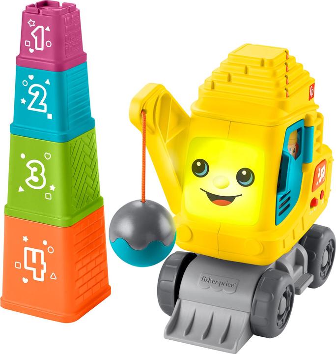 Actual product image Fisher-Price Count & Stack Crane- (D, F, E)