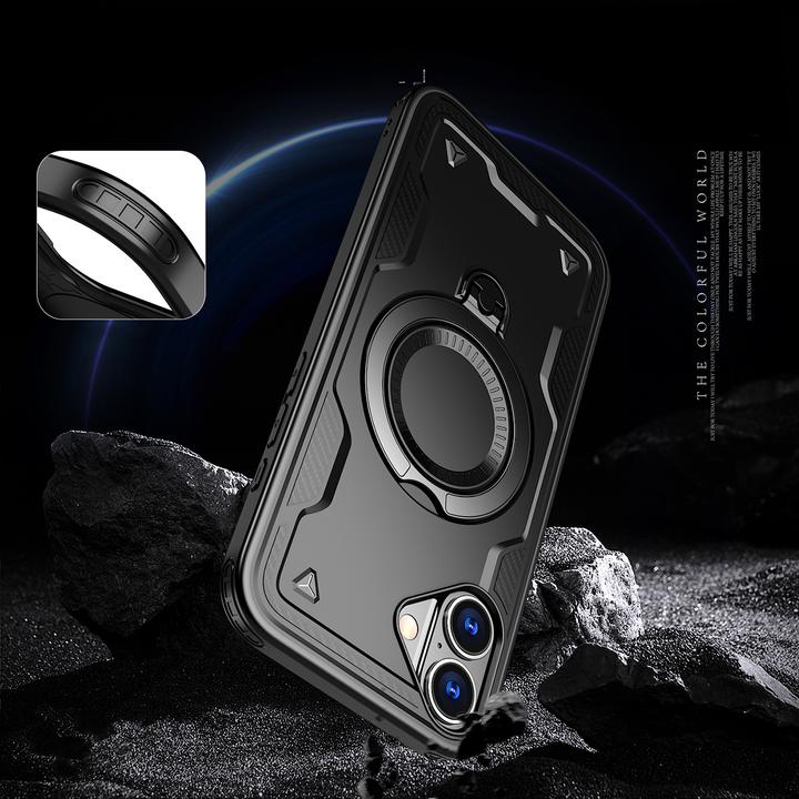 Actual product image Hurtel Hybrid Armor Trendy Case with MagSafe for iPhone 16 Plus - Black (Apple iPhone 16 Plus)