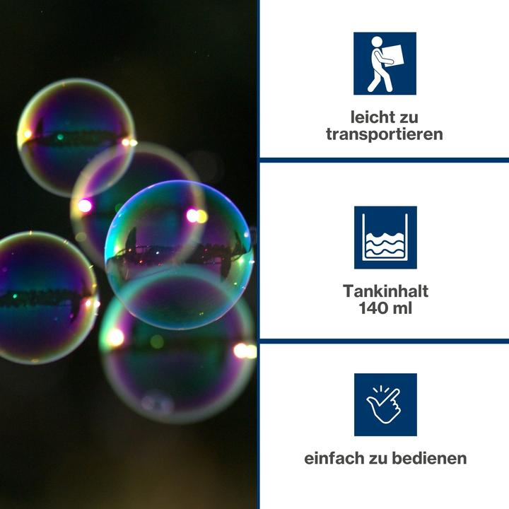 Actual product image HQ Power Soap bubble machine - battery operated