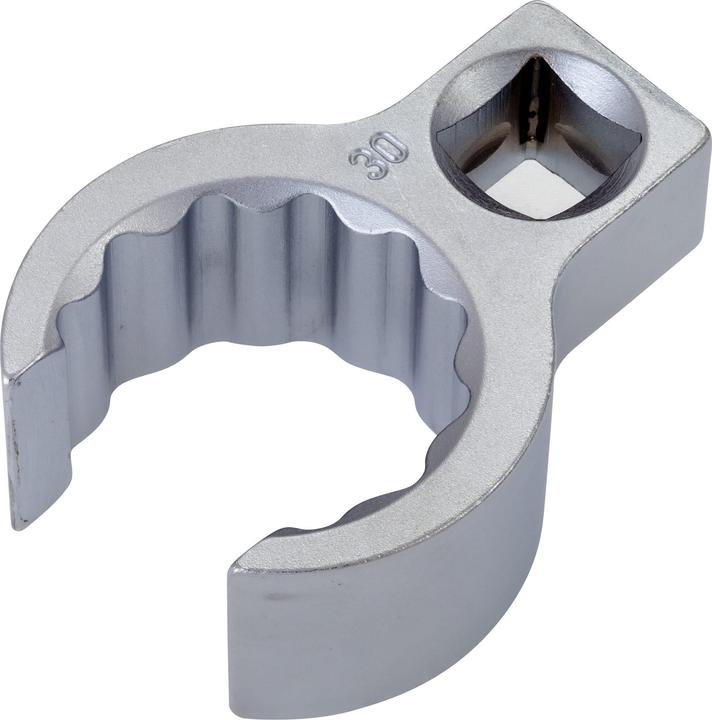 Actual product image HAZET Ring spanner, double hex, open 848Z-30 - square hollow 12.5 mm (1/2 in.) - A (30 mm)