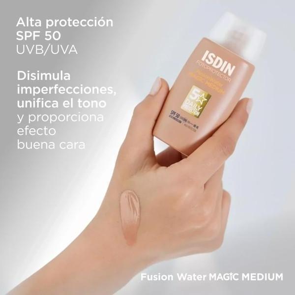 Actual product image Isdin Fusion Water Magic (Sun cream face, SPF 50, 50 ml)