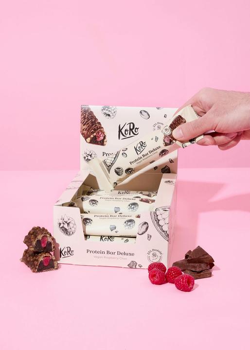 Actual product image KoRo Protein Bar Deluxe Vegan Raspberry Choc (Raspberry, 1 pcs., 660 g)