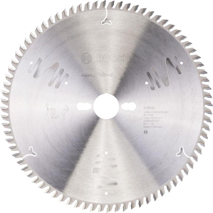 Actual product image Bosch Professional Zubehör Circular saw blade Expert for Wood, 250 x 30 x 3.2 mm, 80