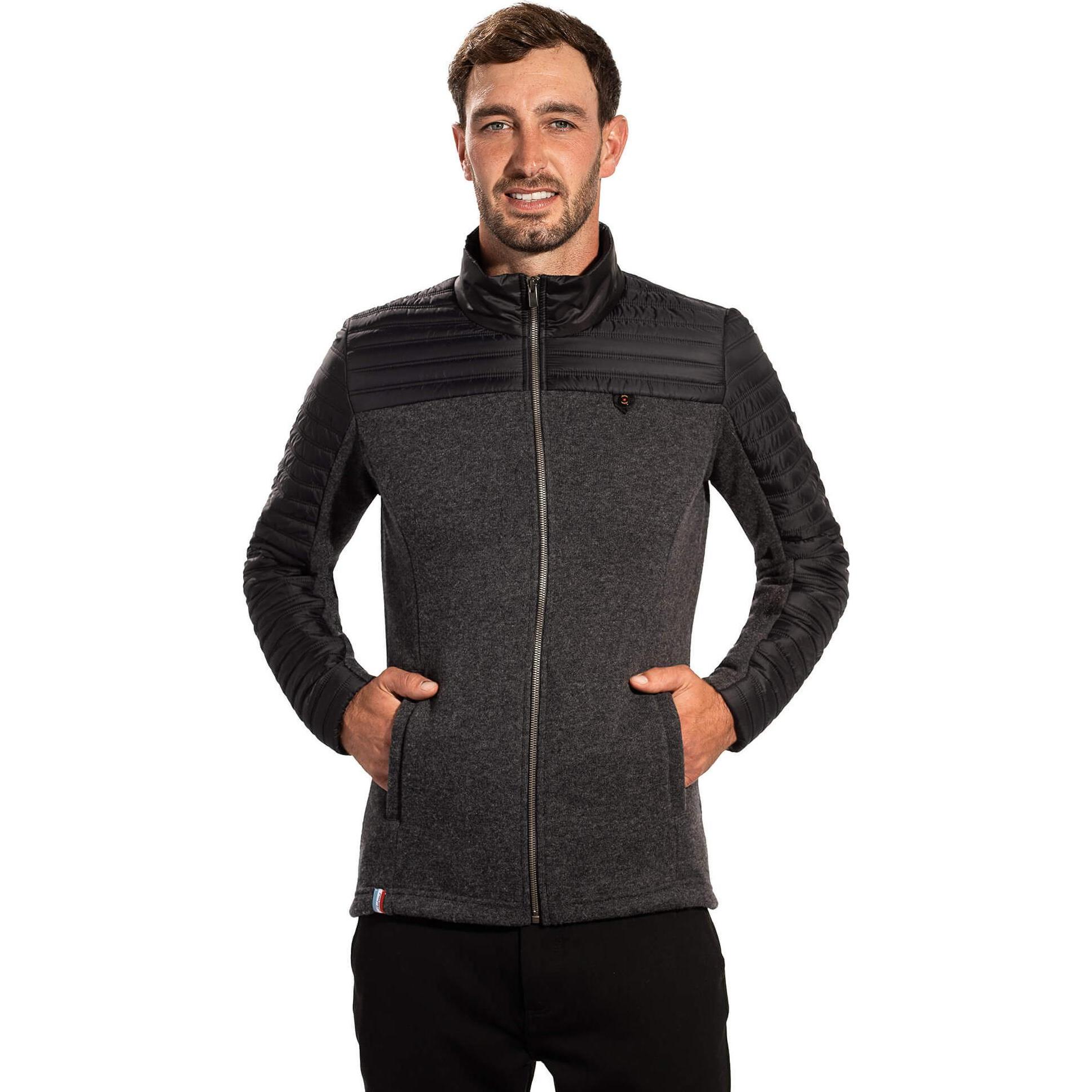 Skidress, Herren, Skijacke, jacke deux-cent-vingt-six (L), Grau, L
