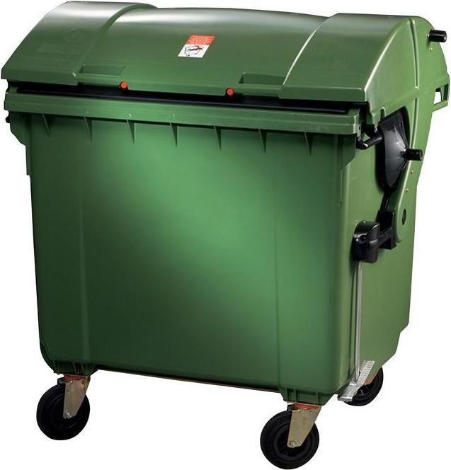 Produktbild SULO Müllgrossbehälter 1,1 m³ HDPE grün fahrbar, nach DIN EN 840-3 (1100 l)