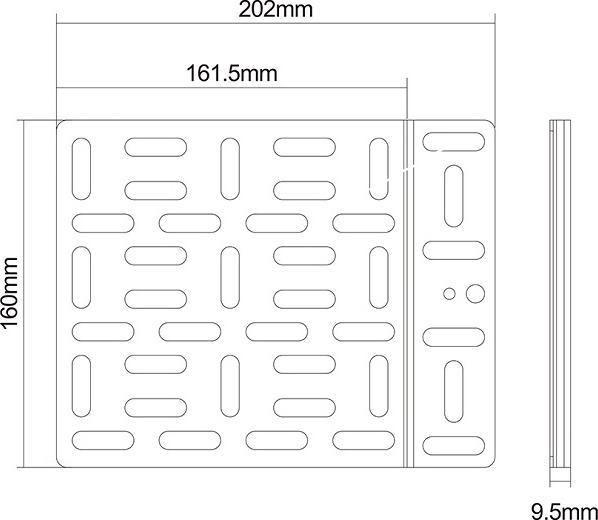 Immagine prodotto Multibrackets Media Storage Mount Saq, Metall/8453