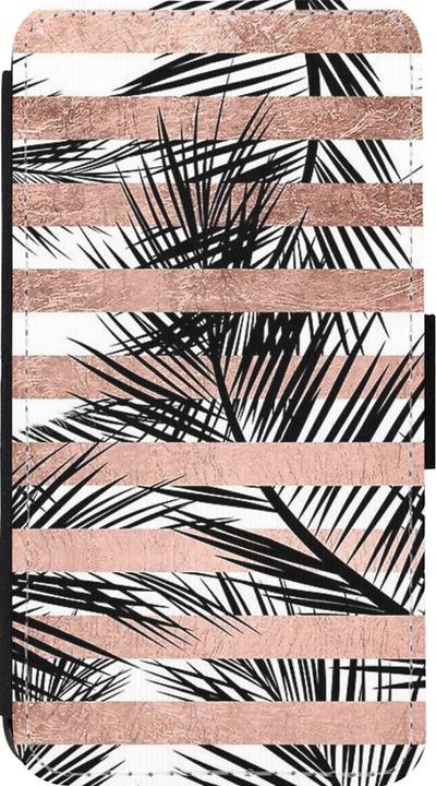 Immagine prodotto PhoneLook Portafoglio Coque noir Palme a righe dorate (Apple iPhone 13 mini)