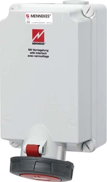 Produktbild Mennekes MEN 5519A 63A5P 6H400V Wanddose IP67