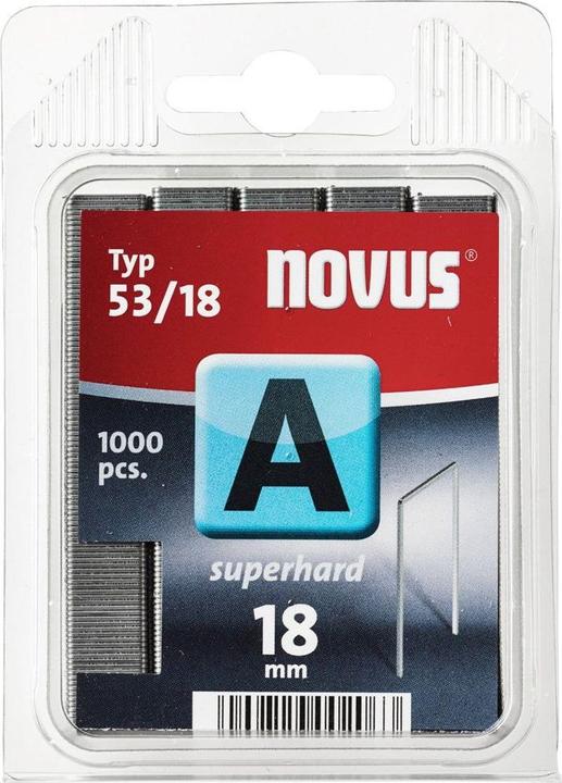 Actual product image Novus Fine wire staples 53/18 hard