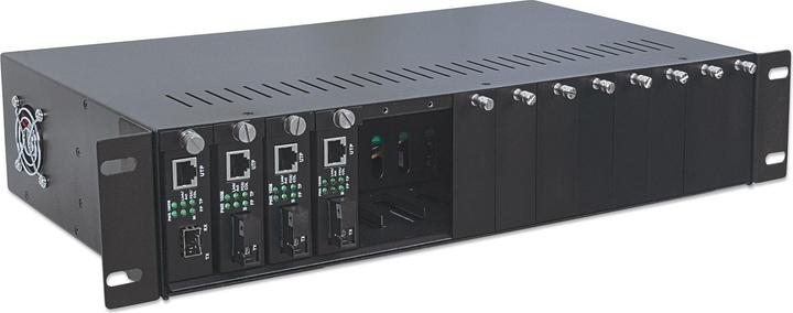 Immagine prodotto Intellinet Alloggiamento del convertitore multimediale 14 slot 48,26 cm per il montaggio in rack da 19 pollici