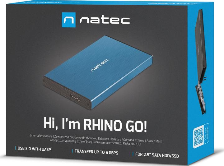 Productafbeelding Natec Rhino GO HDD / SSD behuizing 2,5 inch (2.5")