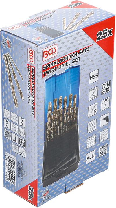 Actual product image BGS HSS Twist Drill Set Ø 1 - 13 mm 25 pcs (1-13mm)