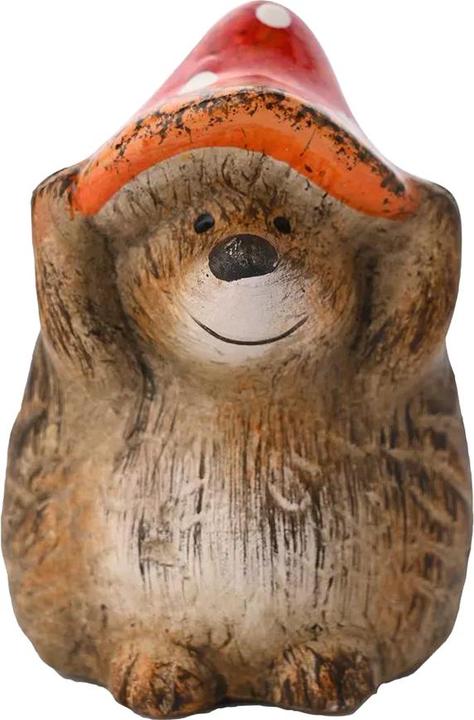 Actual product image Country Living Hedgehog With Toadstool Hat Ornament