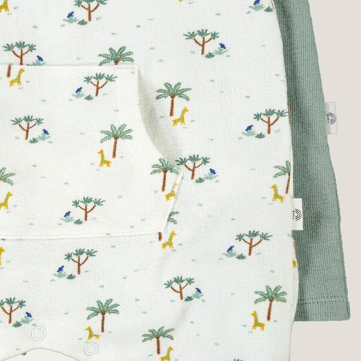 Produktbild La Redoute Collections 2er-Pack kurze Baby-Overalls (60)