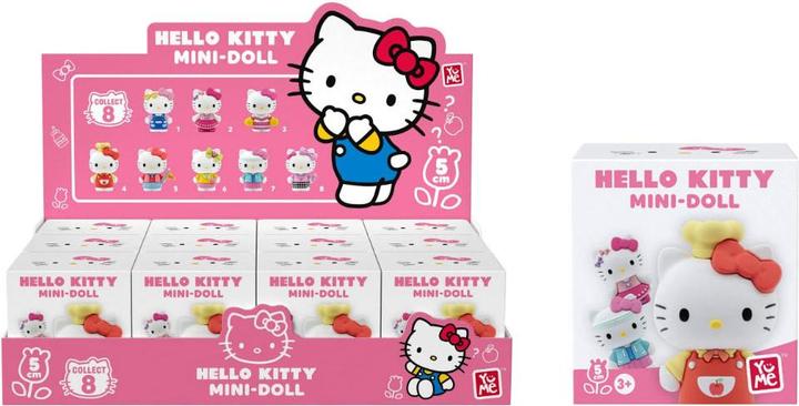 YuMe Sanrio Mini-Doll Cute Outfits Series Minifiguren Hello Kitty 5 cm Display (12)