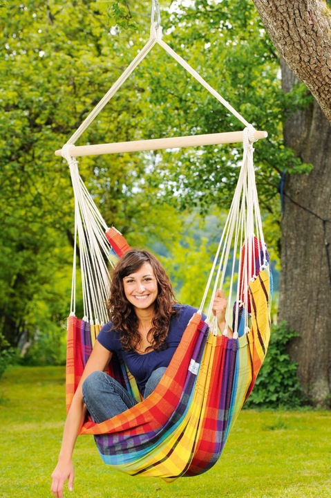 Actual product image Amazonas Brasil Rainbow double hammock, 160x130 cm, 150 kg (150 kg)