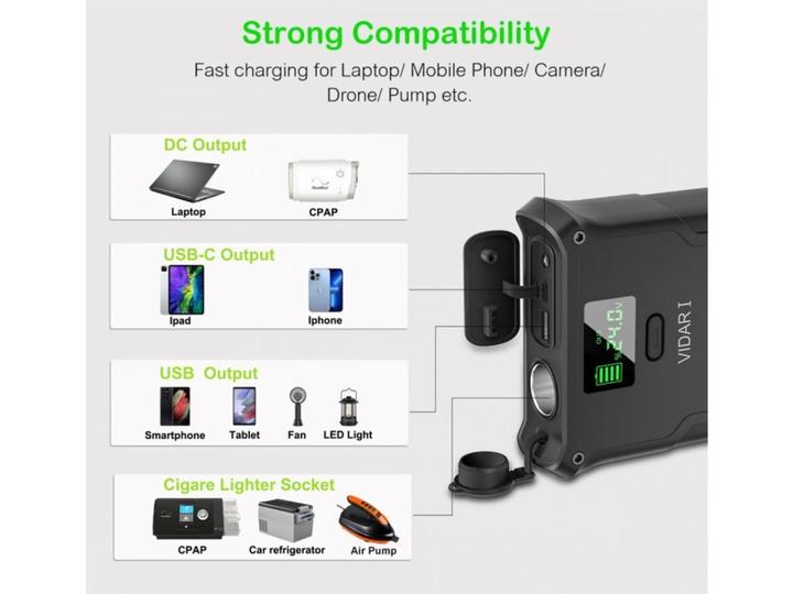 Produktbild Viking Outdoorov?? powerbanka VIDAR I (36000 mAh, 160 W, 133 Wh)