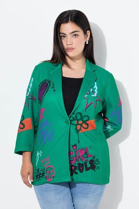 Produktbild Angel of Style Blazer, Basic Fit, Scuba, Blumenmuster (56)