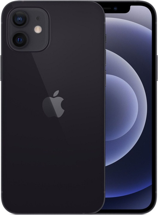Image du produit Re!commerce iPhone 12 (256 Go, Noir, 6.10", 12 Mpx, SIM + eSIM, B / Très bon)