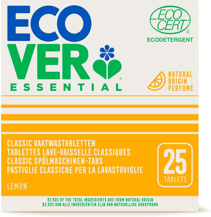 Ecover Essential Citron (Tabs, 25 Cycles de lavage)