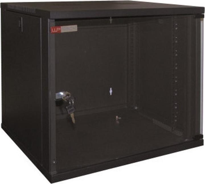 Actual product image Wp Wall cabinet, 9 U, 54 cm width, 44.5 cm height, 60 cm depth, black (9 RU, 19 inch rack)